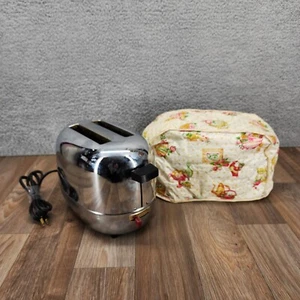 Iona Select-O-Matic Toaster Vintage Chrome 2-Slice Mid-Century w/ Cover - Picture 1 of 14