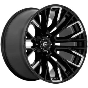 20x10 -18 Fuel 1PC D849 Rebar 6x5.5 Gloss Black Milled Wheels (Set of 4) - Picture 1 of 1
