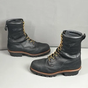 Red Wing Loggermax Ultra 4416 Mens Boots Mens Size 15 D Black Leather Waterproof - Picture 1 of 24