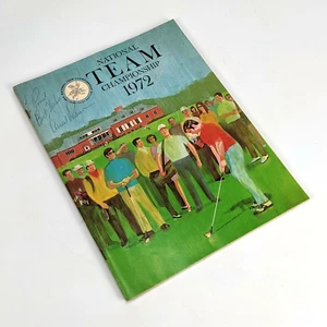 1972 PGA National Team Championship Program w/ Arnold Palmer Autograph - laurel - Picture 1 of 10