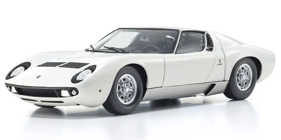 Kyosho 08314W Lamborghini - Miura P400 1968 - White Silver - 1/18