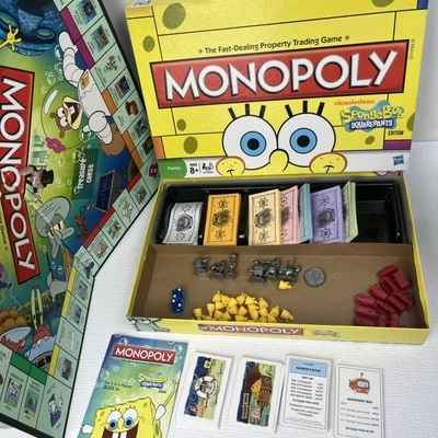 Hasbro Nickelodeon Spongebob Squarepants Monopoly Collectors Edition Complete - Image 1 of 4