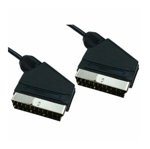 5m 21 Pin Male to Male Scart Cable Lead for DVD Player Sky VCR Video TV etc - Picture 1 of 3
