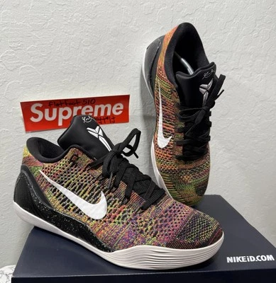 Nike Kobe 9 Elite Low ID Multicolor Flyknit Rare 2014 Authentic Mamba Sz 10.5 - Image 1 of 4