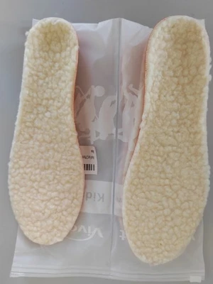 LAMBLAND 2 Pairs Genuine Lambswool Wool Fluffy Insoles Cushioned Inner Sole Shoe Liners