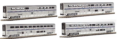 Kato N Scale 106-3507 Amtrak Superliner Passenger 4 Car Set,  Phase IV, Set A2 - Image 1 of 4