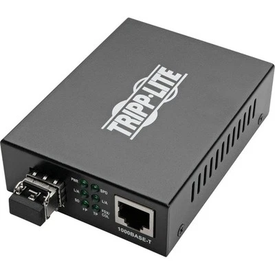 Eaton Tripp Lite Series Gigabit Multimode Fiber to Ethernet Media Converter, 10/ - Image 1 of 4