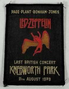 VTG Led Zeppelin Patch: Last British Concert Knebworth Park, August 11th 1979 - Picture 1 of 4