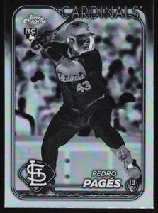 2024 Topps Chrome Update Pedro Pages #USC29 Negative Refractor RC Cardinals - Picture 1 of 2