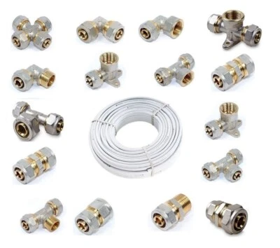 IDMAR Klemmring Schraubfitting für 16/2-20/2mm Aluverbundrohr PEX Varianten HAUSTECH