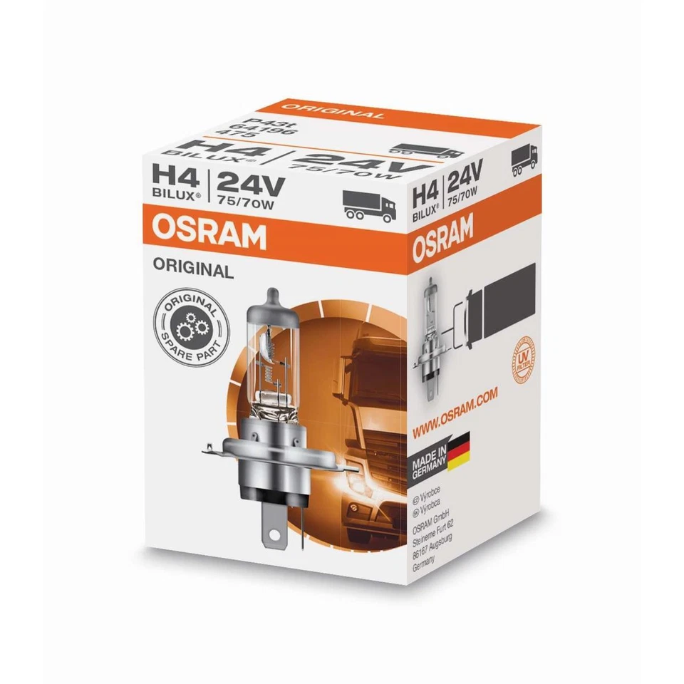 Ampoule automobile OSRAM 64196 H4 24v 75/70w