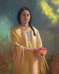 WESTERN INDIAN GIRL "AIYANA" LIMITED EDITION SIGNED 13" X 19" PRINT FREE SHIPPIN - Bild 1 von 1