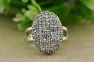 1.18CT Round Cut Cluster Moissanite Engagement Wedding Ring Men's Wedding Ring - Picture 1 of 8