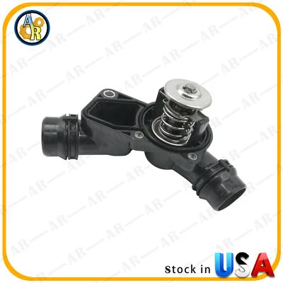Thermostat Housing For BMW 323Ci 325Ci 325xi 330Ci 528i 530i X3 X5 Z3 1999-2006 - Image 1 of 4