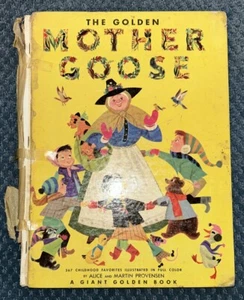 1948 The Golden Mother Goose by Jane Werner. HC. A Giant Golden Book. Vintage. - Picture 1 of 10