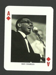 Ray Charles Piano Blues Rock Jazz Music Playing Card