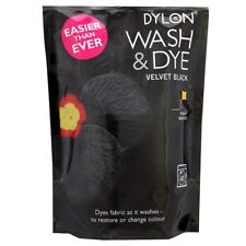 Dylon Machine Wash & Dye Fabric Clothes Velvet Black 350g