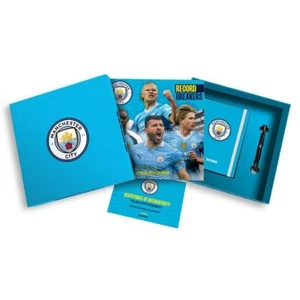 Calendario 2025 Manchester City FC Calendario, A5 Diario y Pluma Juego de Caja de Regalo Musical - Imagen 1 de 1