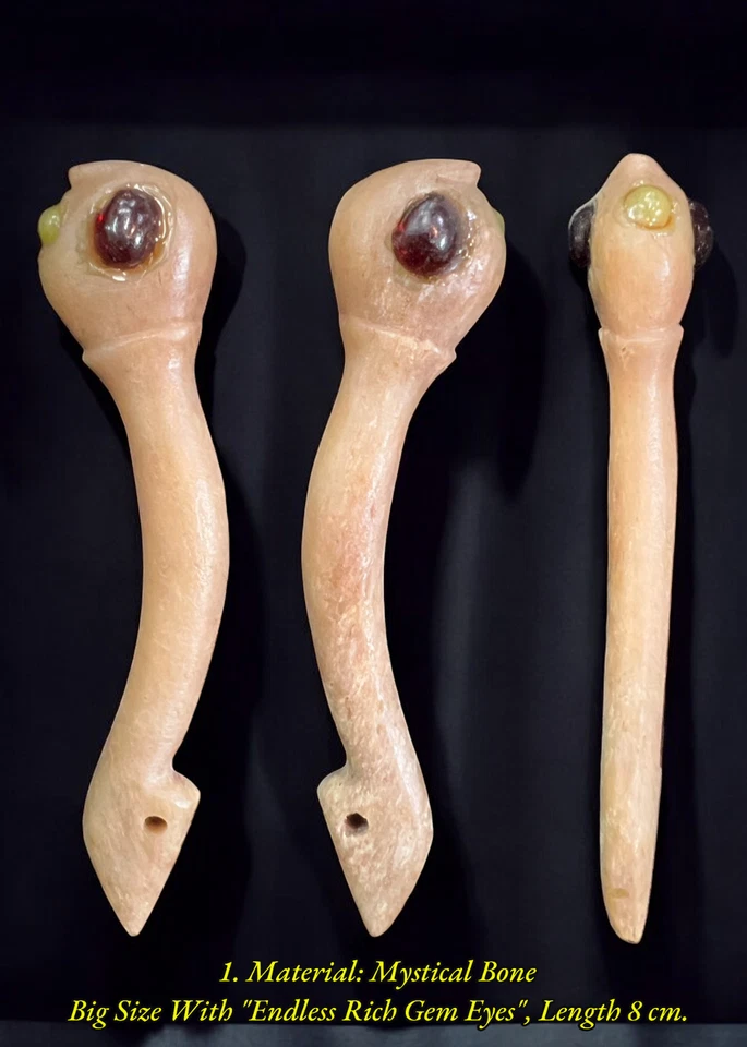 Pee Somwang (3er Lote, Mystical Hueso-Endless Rich Gem Eyes) Dije Amor Fetiche Foto 1 de 4