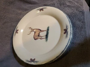 Home And Garden Party Northwoods Pattern 10 3/8" SET OF 4 dinner Plates 2003 - Picture 1 of 5