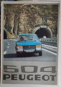 Vintage Peugeot 504 Saloon Right Hand Drive GL-TI car sales brochure 1976 - Picture 1 of 2