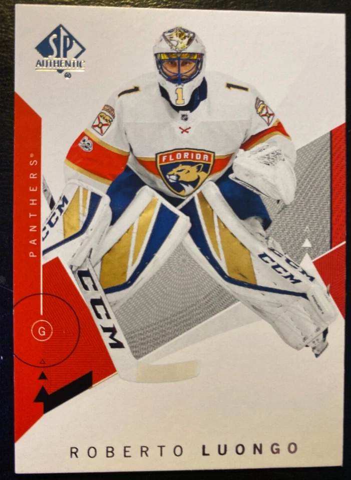 Roberto Luongo 2018-19 SP Authentic Upper Deck #61 Florida Panthers - Image 1 of 2