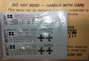 N HERALD KING G-620 & H-620 DECALS 5 EACH GONDOLA & COVERED HOPPER BOSTON MAINE - Picture 1 of 2