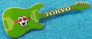 TOKYO JAPAN WORLD CUP 2002 SOCCER FOOTBALL FIELD GUITAR Hard Rock Cafe PIN LE - Picture 1 of 1