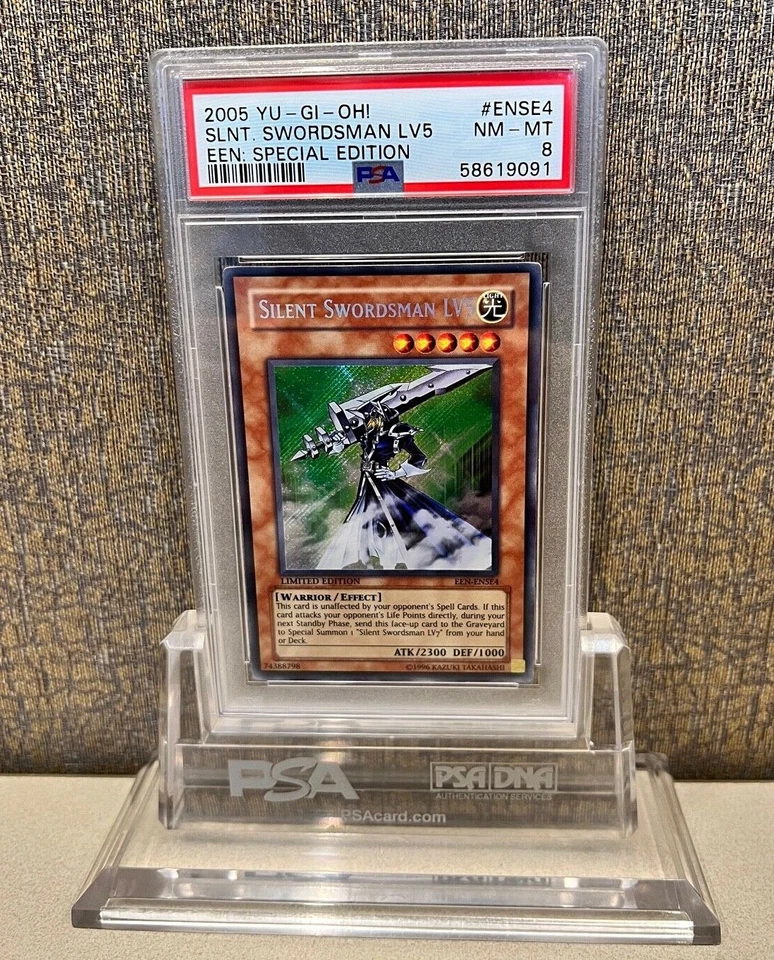 2005 YU-GI-OH! Silent Swordsman LV5 #ENSE4 EEN Special Edition PSA 8 NM-MT - Image 1 of 2