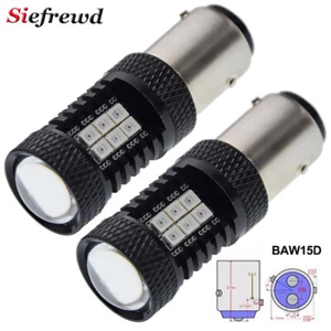 2X PR21/5W 567 380R BAW15D Rot 3030 SMD LED Nebelschluss Brems Rücklicht Birnen - Bild 1 von 9
