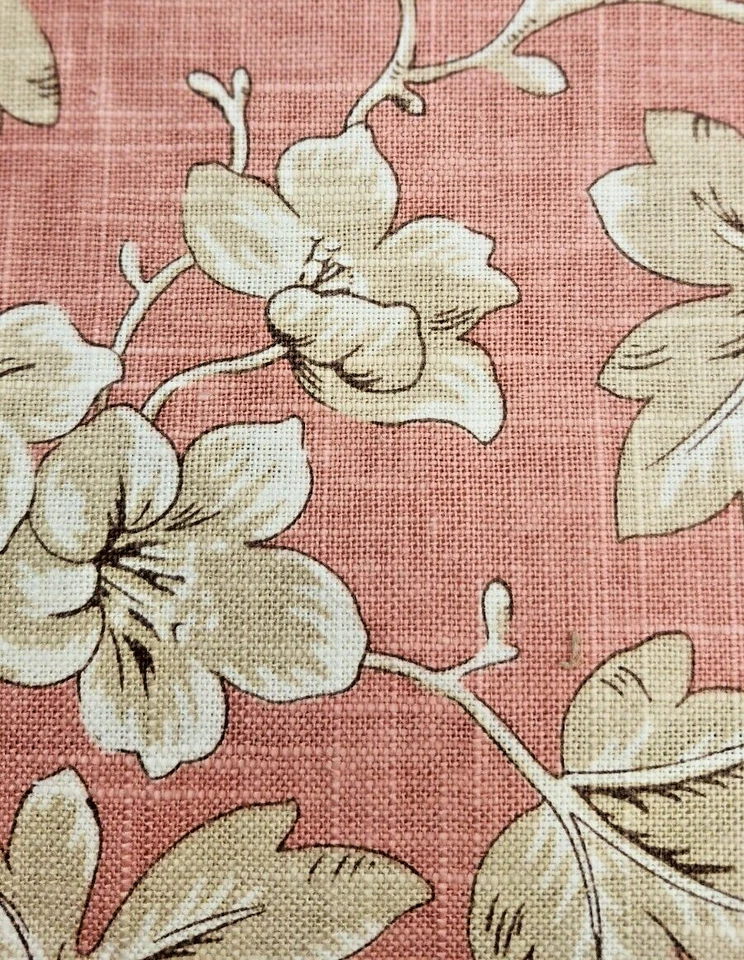 Fabricut French General Odile Rose Linen Blend Fabric by the yard - Image 1 of 4