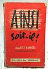 Vian/Editions Du Scorpion/Aisi Soit Il!/M.Paphael/Ange Bastiani/Eo/1948