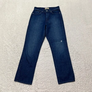 Baldwin Jeans Women 26 Blue High Rise Straight Leg Dark Wash Denim Cotton - Picture 1 of 14
