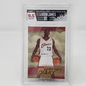 2003-04 Upper Deck LeBron's Diary #LJ8 LeBron James Rookie HGA Gem Mint 9.5 NBA - Picture 1 of 2