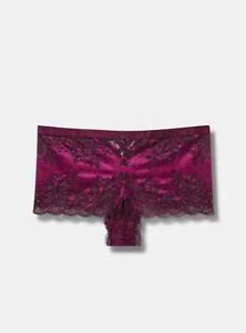 Torrid Berry Blend Two-tone Lace Mid-Rise Cheeky Panty Plus Sz 3 22/24 Cutout - Picture 1 of 4