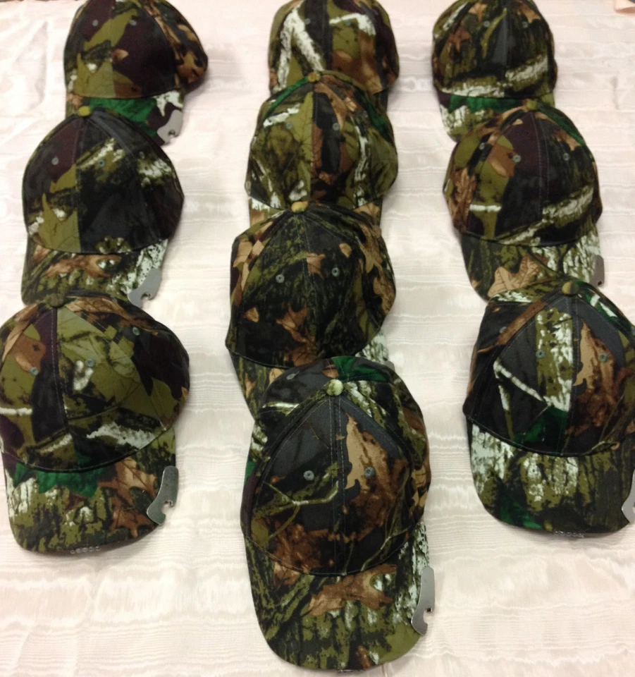 Lot of 10 Camouflage Cap with 5 LED Lights W/Bottle Opener FREE SHIPPING - Изображение 1 из 4
