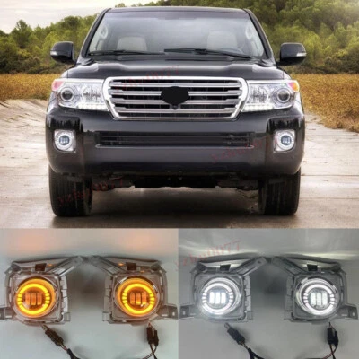 2013-2015 For Toyota Land Cruiser LC200 GRJ200 LED Driving Lights Fog Lights Kit - Image 1 of 4