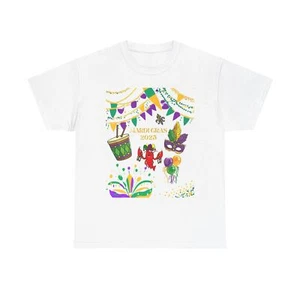 Mardi Gras Cotton T-Shirt - Picture 1 of 25