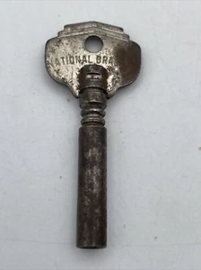 Vintage National Brass Co. Geared Hexagon Shape Winding Key Approx 2.25" Long - Picture 1 of 4