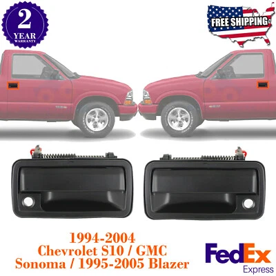 Door Handles Set Front For 1994-2004 Chevrolet S10 Sonoma /  95-05 Blazer - Image 1 of 4