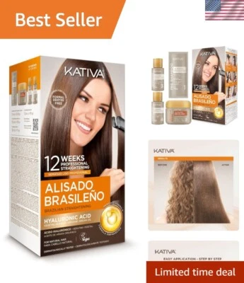 Kit de alisado brasileño con aceite de argán - 12 semanas de resultados de salón en casa Foto 1 de 4