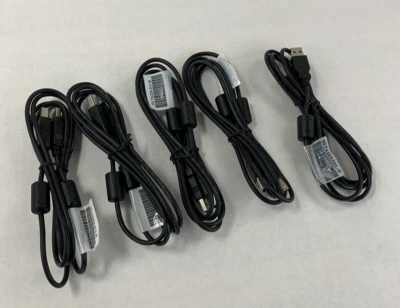 Lot 5 6’ Universal USB 2.0 Printer Scan Cable USB A To B Male 50.7A224.011-R - Image 1 of 4