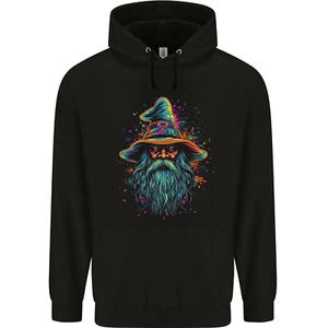 A Trippy Old Fantasy Wizard Childrens Kids Hoodie - Picture 1 of 3
