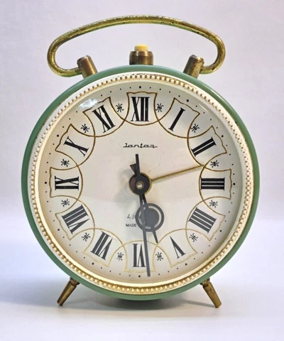Vintage Soviet alarm clock YANTAR mechanical USSR retro work table clock Cover