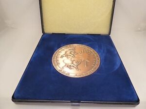 Bronze Medaille Zum sechszigsten Ehejubiläum Schleswig Holstein + Etui 302 g
