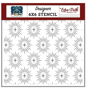 Echo Park Paper THE FIRST NOEL Christmas 6x6 Stencil - Christmas Joy - Picture 1 of 1