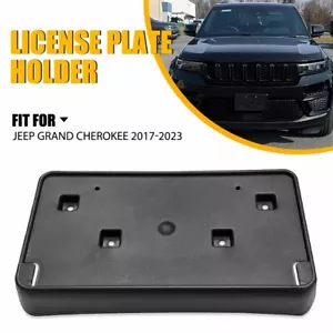 Front License Plate Tag Frame Holder Bracket For 2017-2023 Jeep Grand Cherokee P - Picture 1 of 12