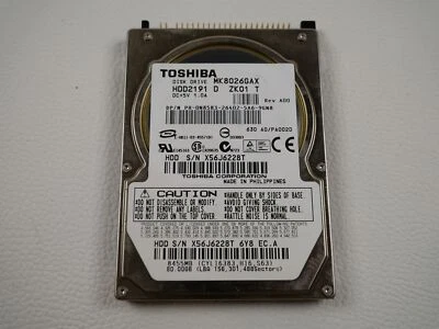 Medion Lifetec LT9399 Toshiba MK8026GAX 80GB ATA HDD Festplatte Hard Disk Drive - Image 1 of 2