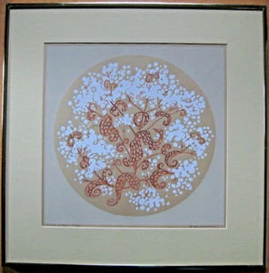 Serigrafía Anita Gronendahl (1941-1994) edición "Autumn Weeds" 42 enmarcada - Imagen 1 de 7