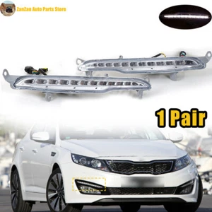 1 Pair Front Bumper FogLamp LED Daytime Running Light For KIA K5 Optima 2011-14 - Picture 1 of 9